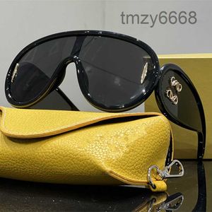 Designer Zonnebril Wave Mask 40108 Grote frame Vrouwen Polariseerde bril Acetaat Vezel Hip Hop Luxury Classics UV400 Beschermende T8D0 T8D0