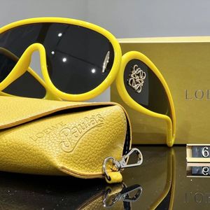 Designer Zonnebril Wave Mask Loewe Zonnebril Grote frame Dames Polariseerde bril Acetaat Vezel Hip Hop Luxe Luxe Klasse Zonnebril