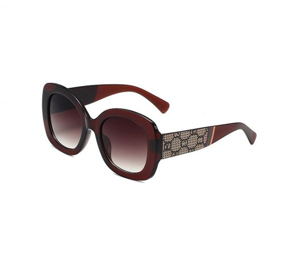 Lunettes de soleil design vin rouge cadre petite lentille ronde Tendance de la mode Anti-reflets Uv400 Lunettes de vue décontractées pour femmes luxe Classique 9091 gooci Lunettes de soleil rétro