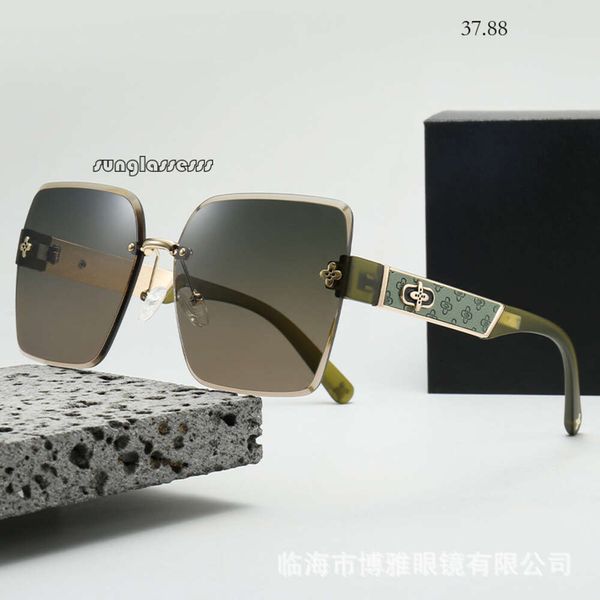 Lunettes de soleil pour hommes Femmes 2024 Nouveaux lunettes de soleil artisanat à bord de la mode polarisée en nylon 2,5 Haut épaissis