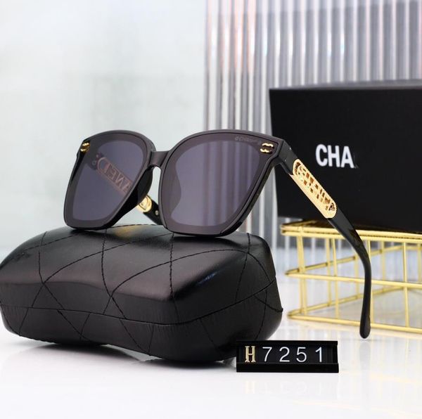 Designer Lunettes de soleil Femmes Chanells Brand de créateur Modern Menshing Hommes Fashion Sunglasses Design Variété d'options Taste plus jeune sans ennuyer Barrier Live