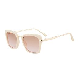 lunettes de soleil design femmes lunettes de soleil de luxe hommes lunettes de soleil lunettes de soleil carrées en métal mode lunettes de soleil élégantes dames tendance lunettes de soleil fauve m306 beige