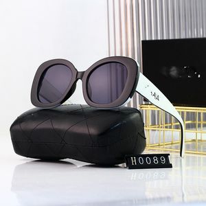 Lunettes de soleil designer Femmes Men Brand Luxury Luxury Sunglasses 0089 Nouveau style Small Street Shot Round Glasses Big Frame Vente directe UV Protection Sunglasses