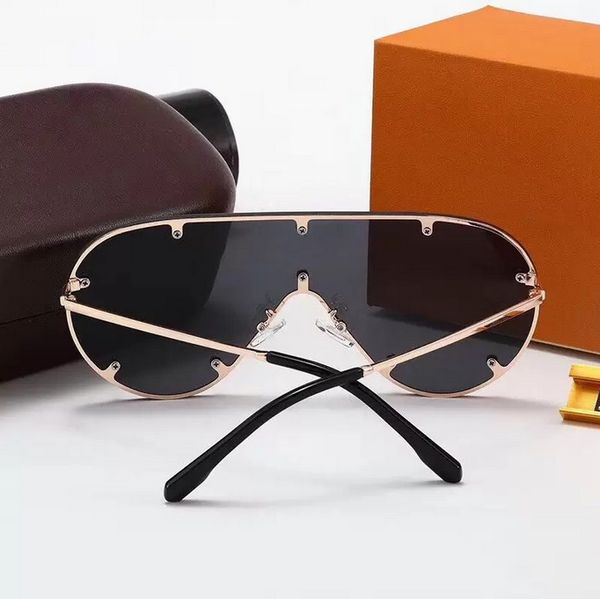 Lunettes de soleil design femmes hommes lunettes de soleil élégantes de luxe lire L alliage marée lunettes géométrie en option haute qualité UV400 mode extérieur