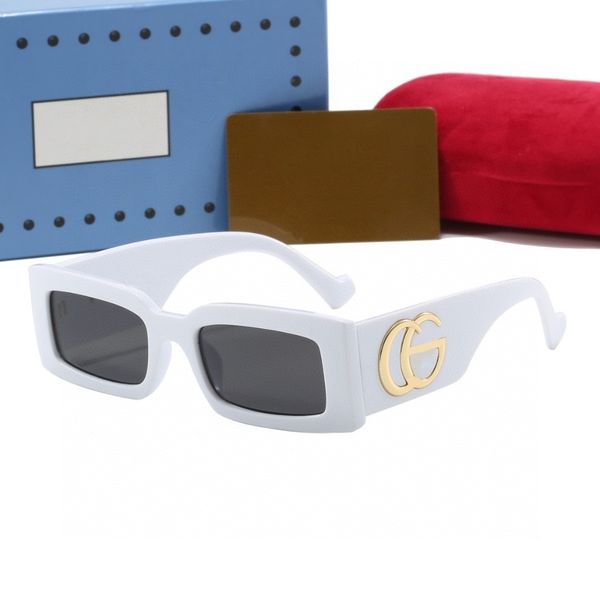 Gafas de sol de diseñador Mujeres Gafas de sol net Gafas de sol de mujer roja 2306 Fashion masculina Pequeño marco futuro Ciencia y tecnología Sentido UV Gafas de sol al por mayor