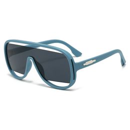 lunettes de soleil designer femmes lunettes de soleil pour hommes lunettes de soleil de luxe personnalité lunettes de soleil creuses lunettes de soleil de sports de plein air mode lunettes une pièce 3908 bleu gris