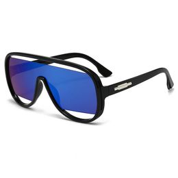 lunettes de soleil design femmes lunettes de soleil pour hommes lunettes de soleil de luxe personnalité lunettes de soleil creuses lunettes de soleil de sports de plein air mode lunettes une pièce 3908 noir bleu