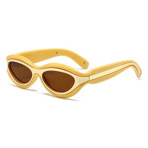 lunettes de soleil design femmes lunettes de soleil pour hommes lunettes de soleil rétro de mode pour hommes et femmes lunettes de soleil super cool en plein air personnalité protection UV miroir 3967 jaune