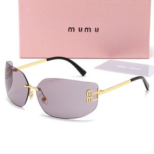 Designer zonnebril voor vrouwen oversized luxe heren zonnebril mannenontwerpers miui lunette de soleil mui mui sun bril optionele sonnenbrillen gafas de sol met doos