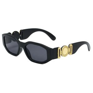 Gafas de sol de diseñador Gafas de sol de mujeres y para hombres Lente elíptica de ojo gato Marco de plástico Lente de protección UV Hip Hop Street Personalizado 43 mm