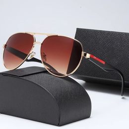 Designer zonnebril dames trend metalen frame Toad glazen Outdoor Sun Fashion Classic Reding Glazen 5 kleuren Optioneel