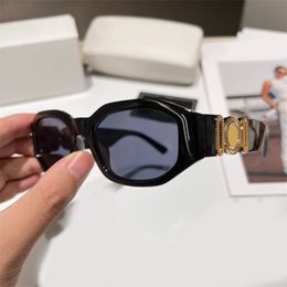 Designer zonnebril dames luxe zonnebranden tinten oversized glazen mode acetaat heldere grijze lens onregelmatig frame lunette homme
