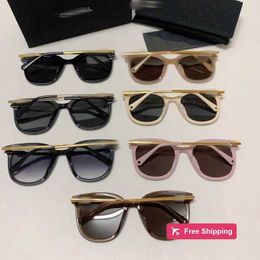 Gafas de sol de diseñador Nuevas gafas de sol de Xiaoxiang Gafas de sol clásicas con doble letra C y polarizadas de edición coreana 7216 Protección UV para hombres y mujeres V3M5