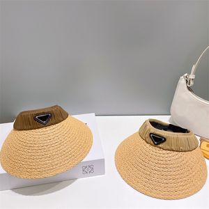 Designer Sunhat Visor Hoeden Cap Dames Casual Straw Designers Women Beach Hat Bucket Letter P Caps met tas