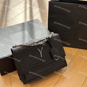 Sacs de coucher de soleil designer Crocodile Cuir Purse Chain à main sac à main Luxury Fashion Ladies Party Sorf