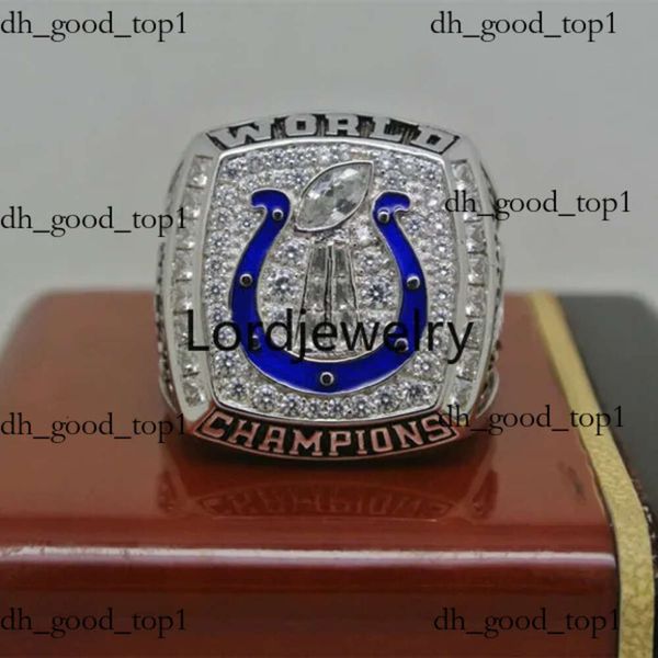 Diseñador Super Bowl Equipo de fútbol americano Piedras Anillo de campeonato Lujo 14K Oro KC Campeones Anillos para hombres Mujeres Diamante Estrella Joyería 533