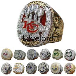 Designer Super Bowl Championship Ring Set Luxe 14K Gold KC Champions Rings For Men Women Diamond Sport sieraden