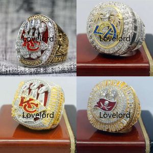 Designer Super Bowl Championship Ring Set 14K Gold KC Team Champions Rings For Men Women Diamond Sport Jewelrys S