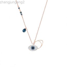 Designer Swarovskis sieraden 1.1 Shijia Devils Eye Blue Eye Oog traan ketting Mysterieuze duivels ooghanger