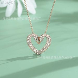 Ontwerper van Swarovskis-sieraden met de goedkeuring van Element Style Crystal New Swan Heart Necklace Womens High Edition kettingset