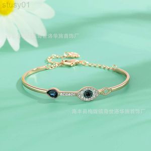 Ontwerper Swarovskis-sieraden met kristallen elementen Devils Eye-armband Rose gouden armband cadeau voor vrouwelijke hoge versie