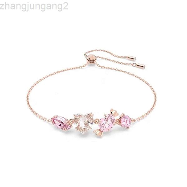 Diseñador Swarovskis Jewelry Shi Jia 1 1 Gema520 Pulsera de dulces rosados