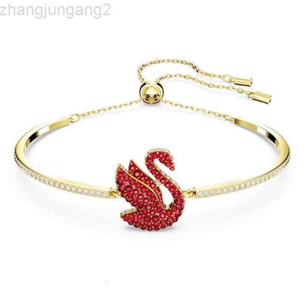 Diseñador Swarovskis Jewelry Shi Jia Año Nuevo Edición de Navidad 1 1 Plantilla original Pulsera roja Swan Swallow Pulsera Hembra