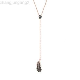 Designer swarovskis bijoux shijia 1 1 assorti clair plume noire