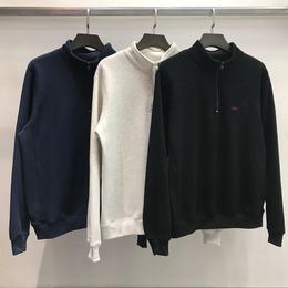 Suéter de diseñador Carh Etter Impresión 19FW Stand Collar Ong Manga Marca Moda Sudadera sólida para mujer para hombre Tamaño asiático