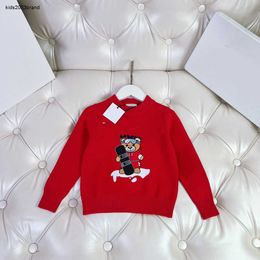 maglione firmato per bambini Cartoon Ski Pattern Stampa Pullover lavorato a maglia per ragazzo ragazza Taglia 90-150 CM girocollo bambino Maglieria top Sep20