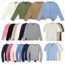 Pull de créateur hommes Ralphs Polos tricot Cardigan pulls femmes col rond et col en V RL petit cheval broderie tricots laurens hommes bouton KnYTX6