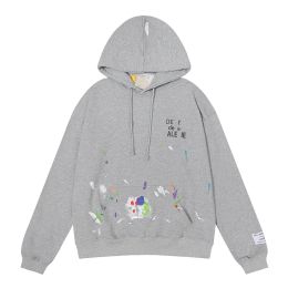 Designer Pull Mode Homme Coloré Dot Graffiti Design Poche Pull À Capuchon Hommes Et Femmes Mode Couple À Manches Longues