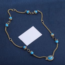 Colliers de pull de créateur Luxury G Collier Pendant Diamant Double Letter Collier Bijoux Bijoux Mariage Cadeau