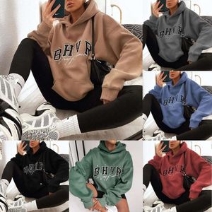 Designer Sweater Nieuwe producten vermeld explosies Dames BHVR Game Letter Printing Plush Pluche Warm Long Sleeve herfst en winter SU2309