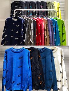 Designer Sweater Sweaters man voor vrouw brei kraai nek dames mode brief zwarte lange mouw kleding pullover extra grote bovenste maat s-xxl 20