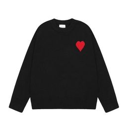 Pull de créateur avec amour et coeur Un cardigan d'amant pour femme tricoté à col roulé à col roulé pour femme Lettre de mode Blanc Noir Pull à manches longues