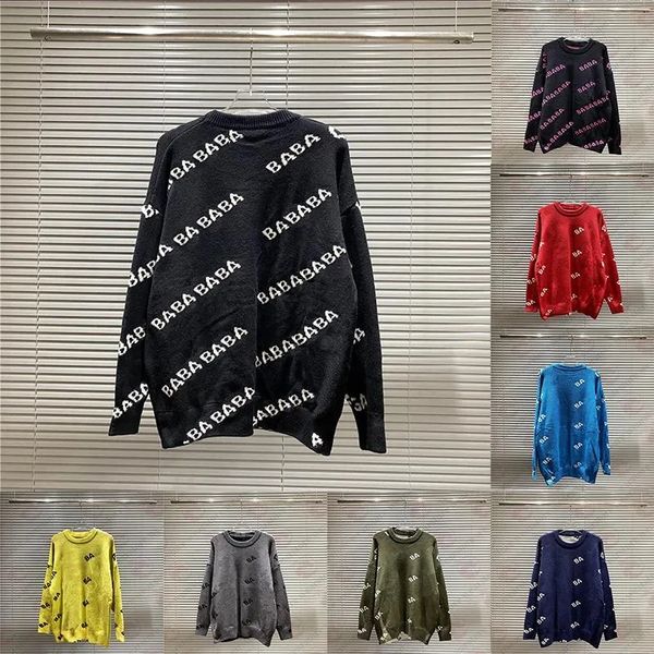Designer Sweater Femmes Pull en tricot haut de gamme Pull Lettre Imprimer Pulls Femmes Casual Round Crow Neck Pulls à manches longues Sweatshirts Loisirs classiques
