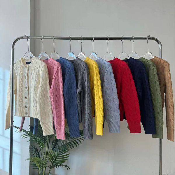 Pull de concepteur femmes top cardigan classique lettre imprimer mode régulière décontractée à manches longues veste en tricot pull vêtements pour femmes col en v petits pulls de maison