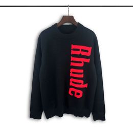 Designer truien retro klassiek mode vest sweatshirts mannen trui letter borduurwerk rond nek comfortabele jumper 2254