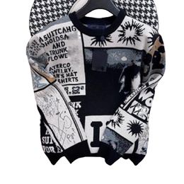 Sweat-shirts de créateurs Sweat à capuche pour hommes Automne et hiver Nouveau design de graffiti à manches longues à col rond pour hommes et femmes, à la mode et ample