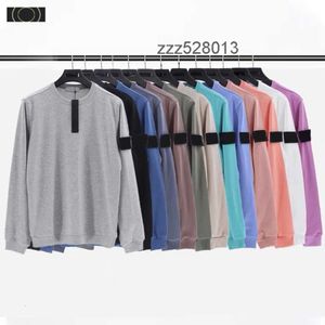 Designer Sweatshirts Mens Designer Topstoney Island Sweat à capuche Pierre Pull Casual Pull Col Noir Sweats à capuche Femmes Candy Couleur Chandail à manches longues Compass Tops