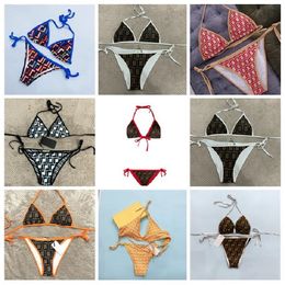 Diseñador de traje de baño bikini diseñador trajes de baño mujeres Bikini Set Brand Letters Trajes de baño Diseñador Ladies Backless Split traje de baño