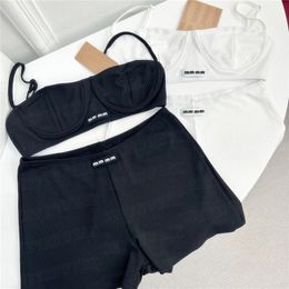 Créateur de maillot de maillot de bain Letter Sling Bra shorts sport costume de survêtement pour femmes