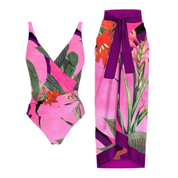 Traje de baño de diseñador Traje de baño para niña Traje de baño de una pieza Para mujer Conservador que cubre el vientre Adelgazamiento Resort Playa Caliente Summerswimsuit Traje retro francés Bikini