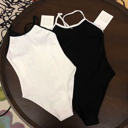 Maillot de bain design bikini de luxe ensemble maillot de bain maillot de bain pour femme spandex lettre diamant ensemble logo bikini couleur unie tankinis blanc noir