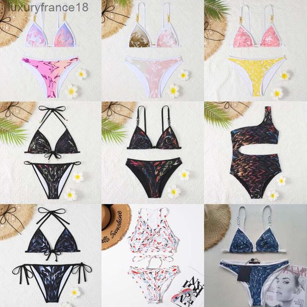 Traje de baño de diseñador para mujer Tanga vintage Micro Cover Up Conjuntos de bikini para mujer Traje de baño Trajes de baño estampados Ropa de playa de verano Traje de baño''gg''P70C