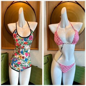 traje de baño de diseñador bikini traje de baño de diseñador traje de baño sexy traje de baño de una pieza Sin espalda Secado rápido protección solar Arco Cintura alta Ahueca hacia fuera triángulo plisado R1