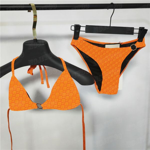 Designer Swimwear Women Letter Imprimé de maillot de bain pour femmes Bikinis sexy ensembles de bain de plage d'été sous-vêtements