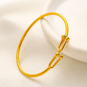 Bracelet du concepteur T Luxe Luxe pour femmes pour hommes en or avec des frais de haute qualité S 828