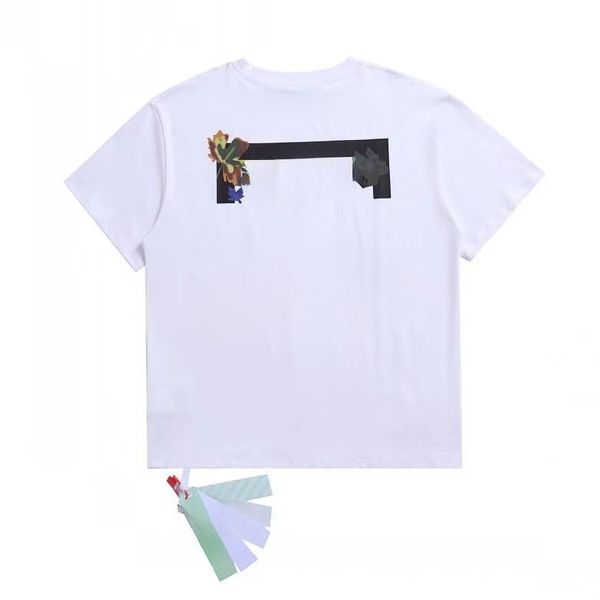 Diseñador T para hombre Marca de moda Ropa para mujer Suelta Casual Manga corta Top Street Graffiti Rayas diagonales Flecha Camisa deportiva Pareja Camiseta